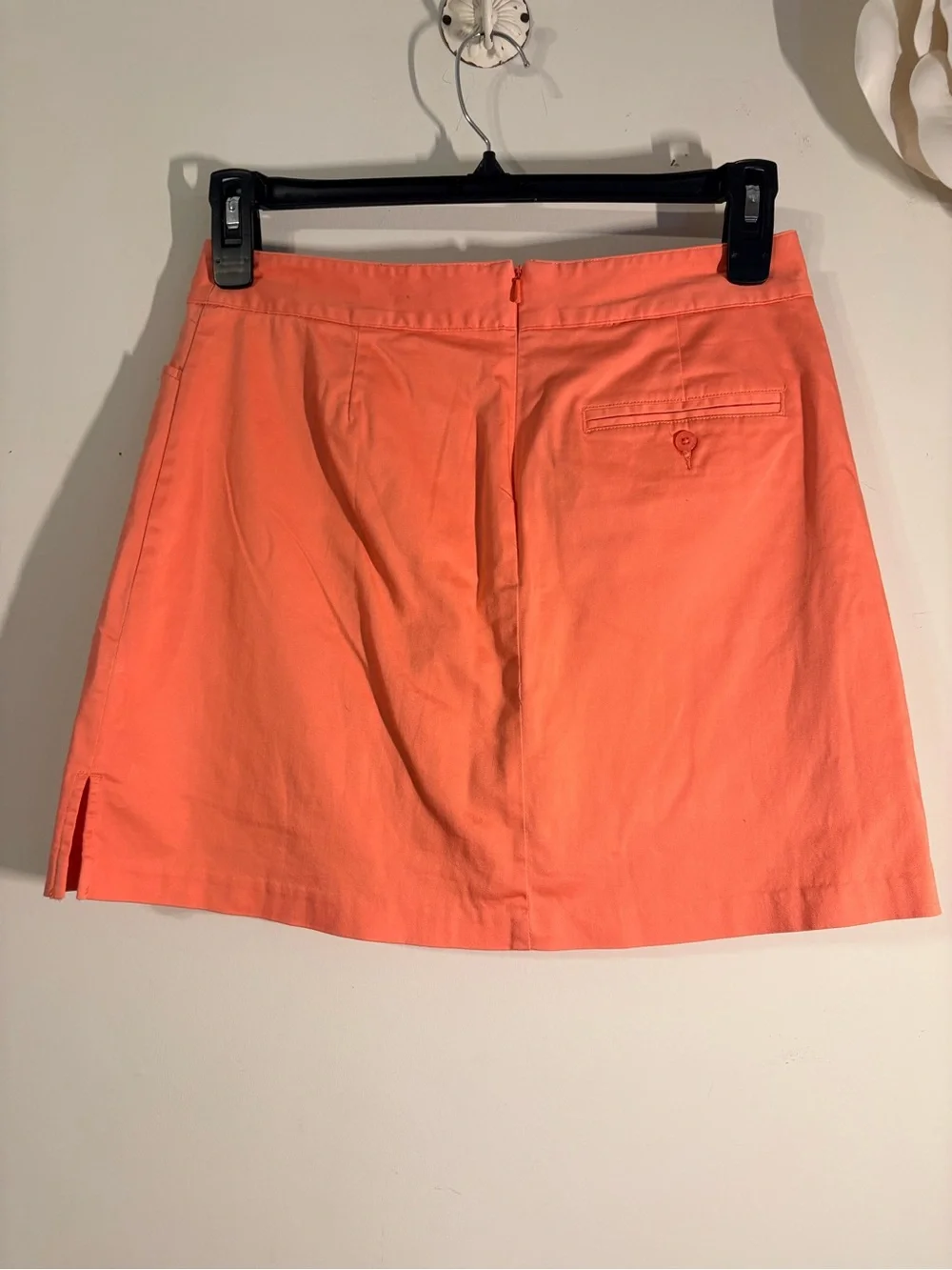 Lady Hagen Coral-Orange Mini Skirt